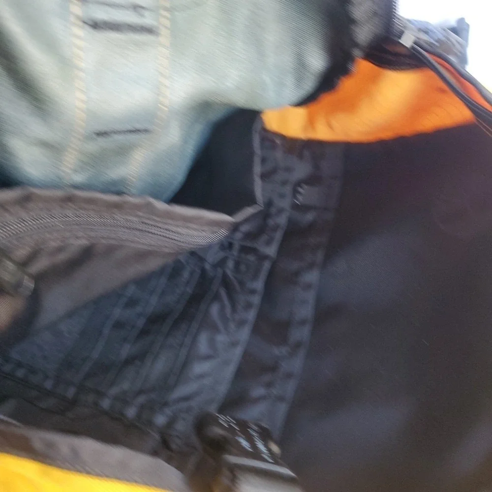 Timberland Vintage Backpack Blue‎ Yellow Colorblock Hiking Bag